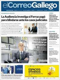 Portada de El Correo Gallego (España)