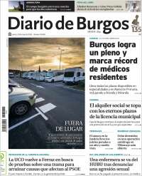 Portada de Diario de Burgos (España)