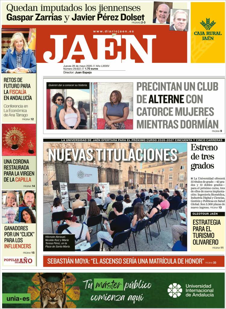Portada de Diario Jaén (España)