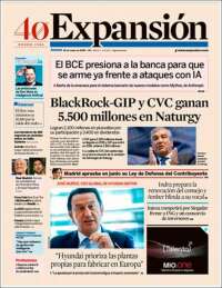 Portada de Expansión (España)