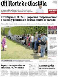 Portada de Norte de Castilla - Segovia (España)