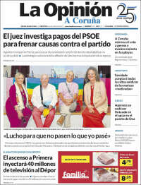 Portada de La Opinión de A Coruña (España)