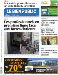 Portada de Le Bien Public (Francia)