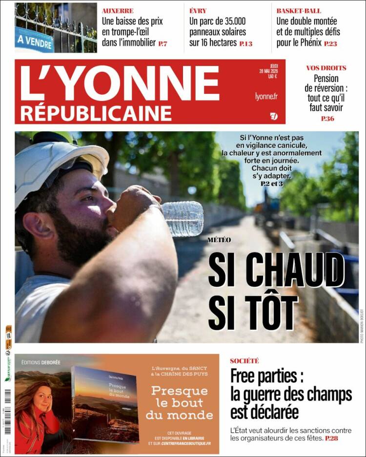Portada de L'Yonne-Républicaine (Francia)