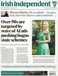 Portada de Irish Independent (Irlanda)