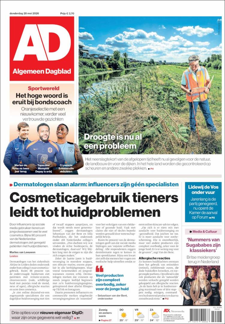 Portada de AD (Países Bajos)