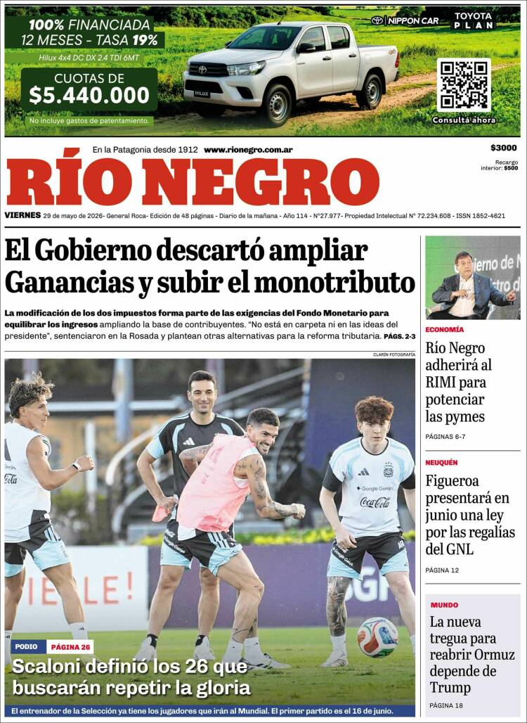 Portada de Rio Negro (Argentina)