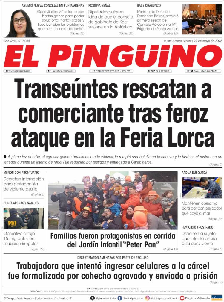 Portada de El Pingüino (Chile)