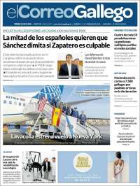 Portada de El Correo Gallego (España)