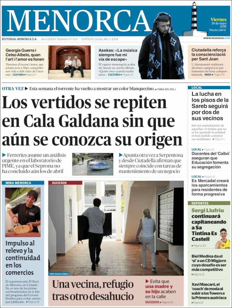 Portada de Menorca - Diario Insular (España)