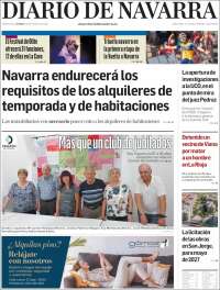 Portada de Diario de Navarra (España)