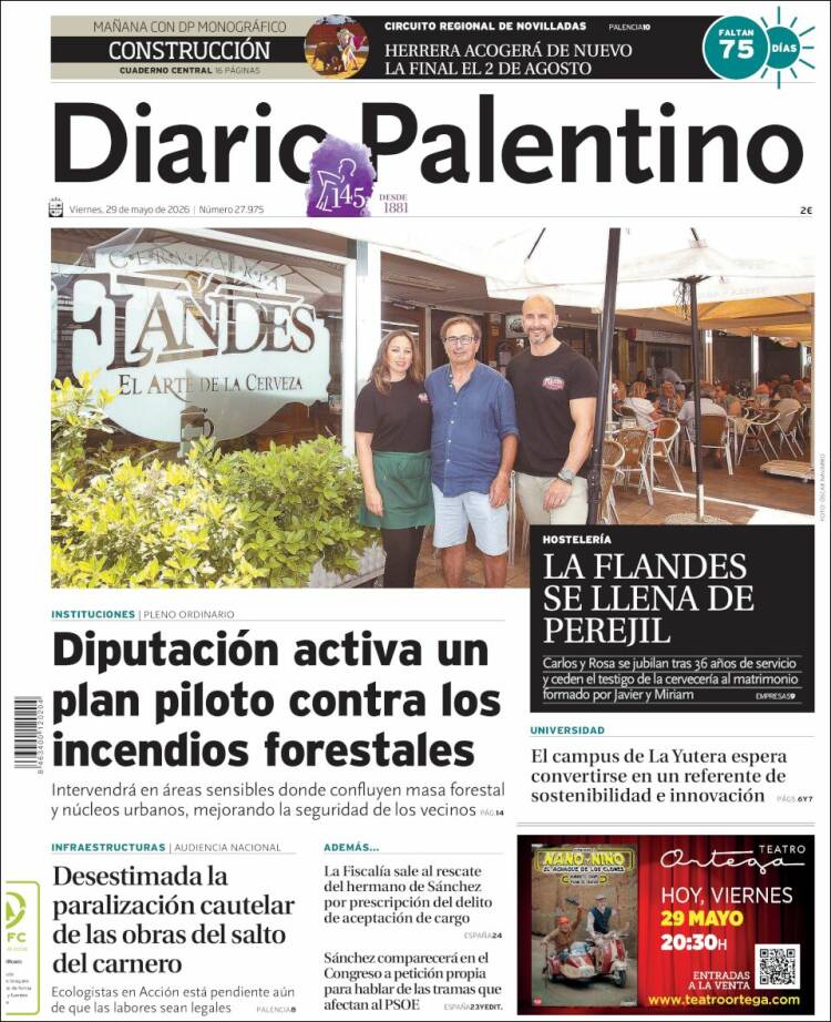 Portada de Diario Palentino (España)