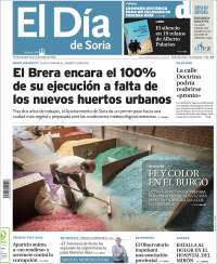 Portada de El Día de Soria (España)