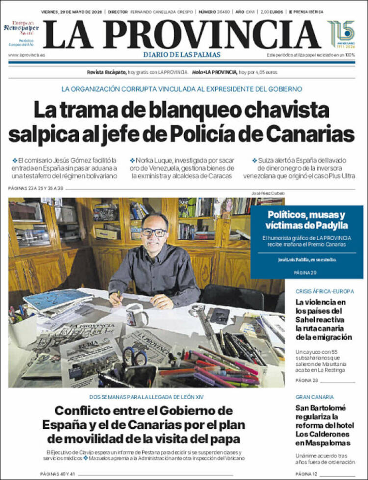 Portada de La Provincia (España)