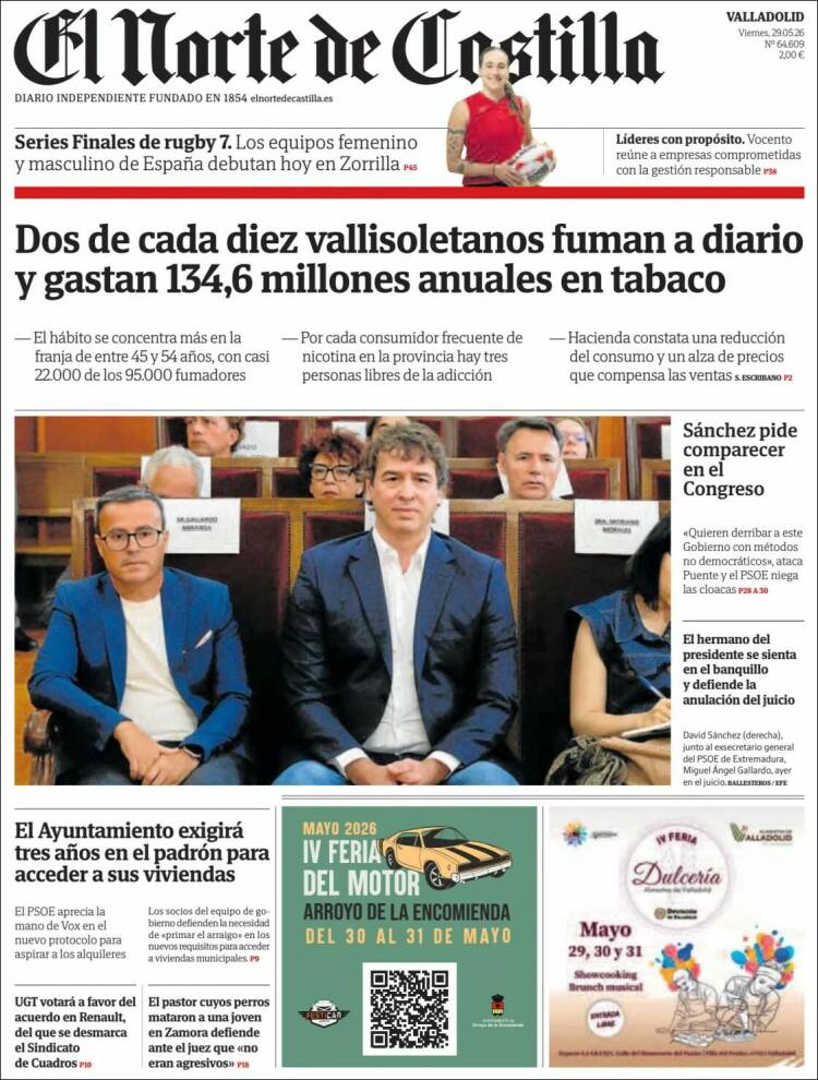 Portada de Norte de Castilla - Valladolid (España)