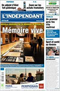 Portada de Le Indépendant (Francia)