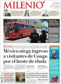 Portada de Milenio - Jalisco (México)