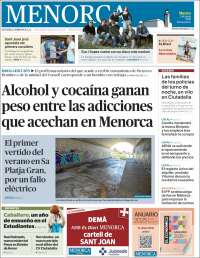 Portada de Menorca - Diario Insular (Spain)