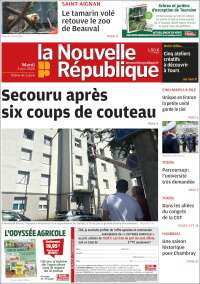 Portada de La Nouvelle Republique (France)
