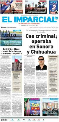 Portada de El Imparcial (Mexico)
