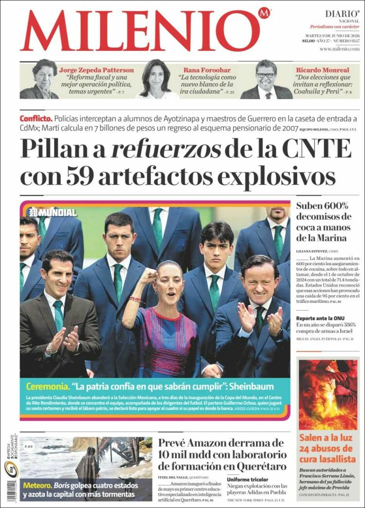 Portada de Milenio (México)