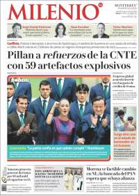 Portada de Milenio de Monterrey (Mexique)