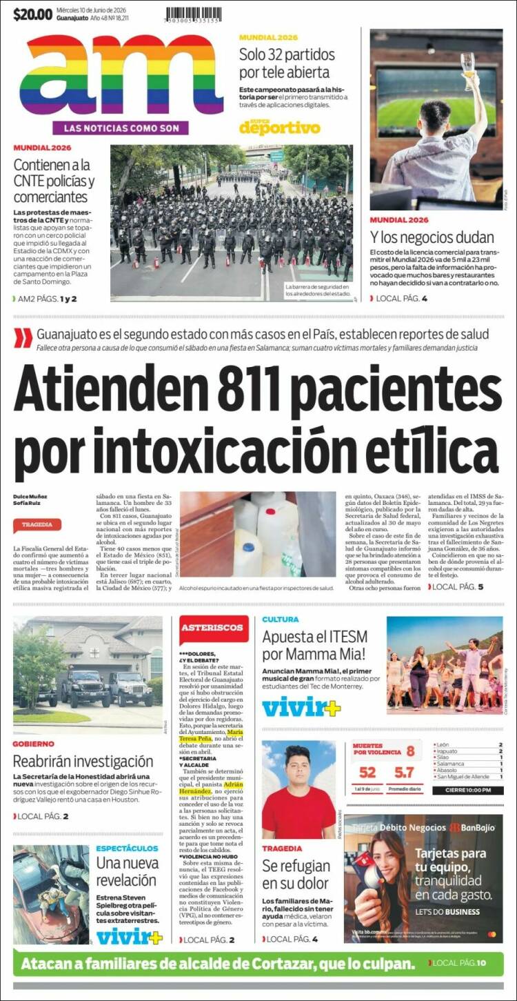 Portada de Al Día A.M. (México)