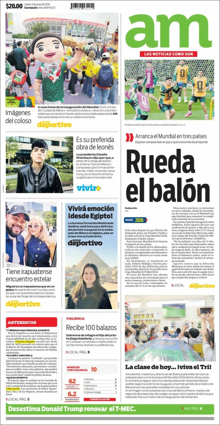 Portada de Al Día A.M. (México)