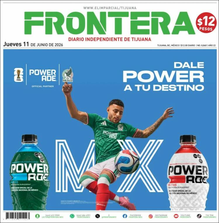 Portada de Frontera (México)