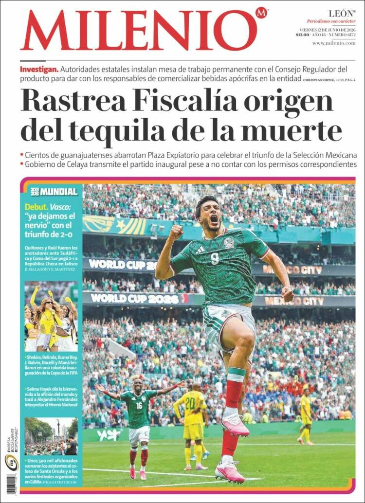 Portada de Milenio de León (México)