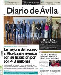 Portada de Diario de Ávila (Spain)