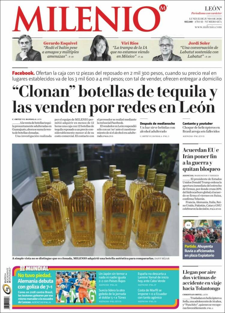 Portada de Milenio de León (México)