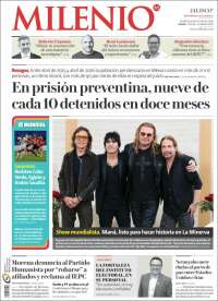 Portada de Milenio - Jalisco (México)