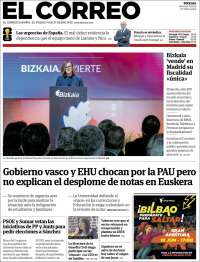 Portada de El Correo (España)