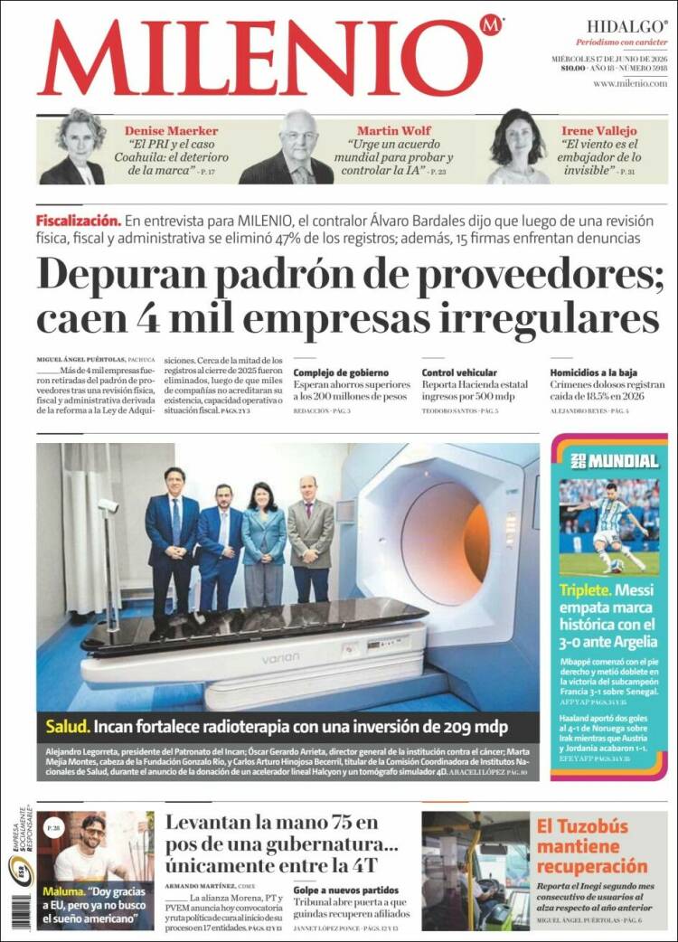 Portada de Milenio de Hidalgo (México)