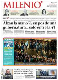 Portada de Milenio - Jalisco (México)