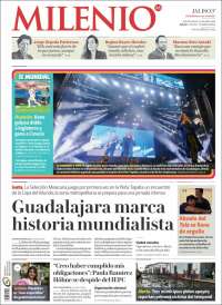 Portada de Milenio - Jalisco (México)