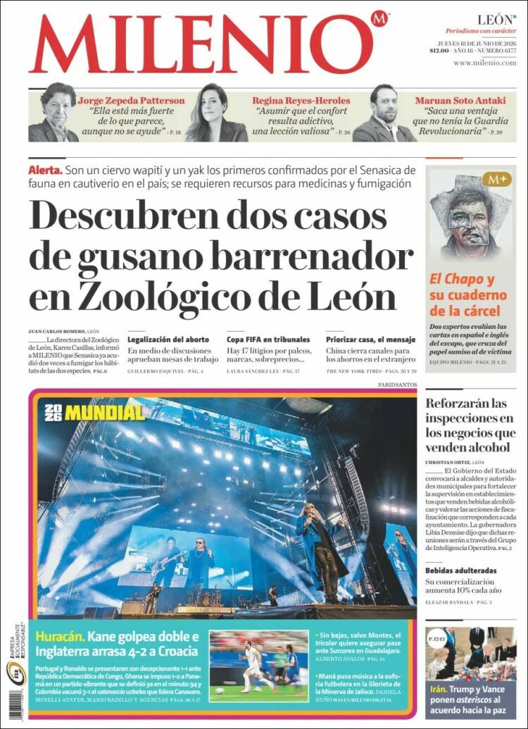 Portada de Milenio de León (México)