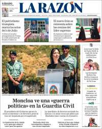 Portada de La Razón (España)