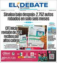 Portada de El Debate de Culiacán (Mexico)