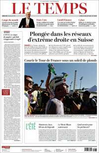 Portada de Le Matin (Switzerland)