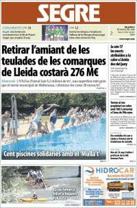 Portada de Segre (Spain)