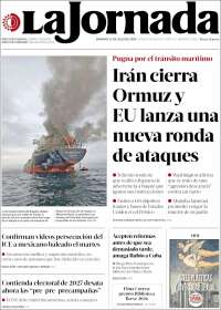 Portada de La Jornada (México)