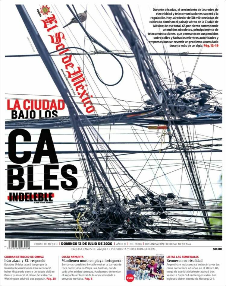 Portada de El Sol de México (México)