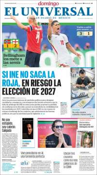 Portada de El Universal (México)