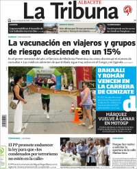 Portada de La Tribuna de Albacete (Spain)