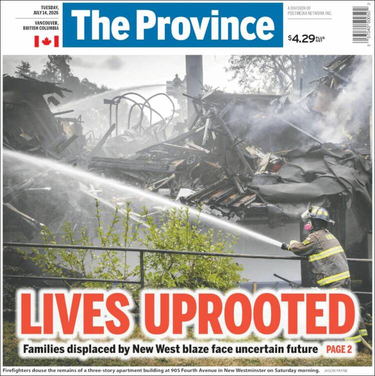 Portada de The Province (Canada)