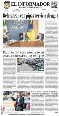 Portada de El Informador (México)