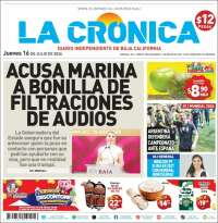 Portada de La Crónica de Baja California (México)