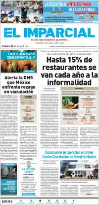 Portada de El Imparcial (México)